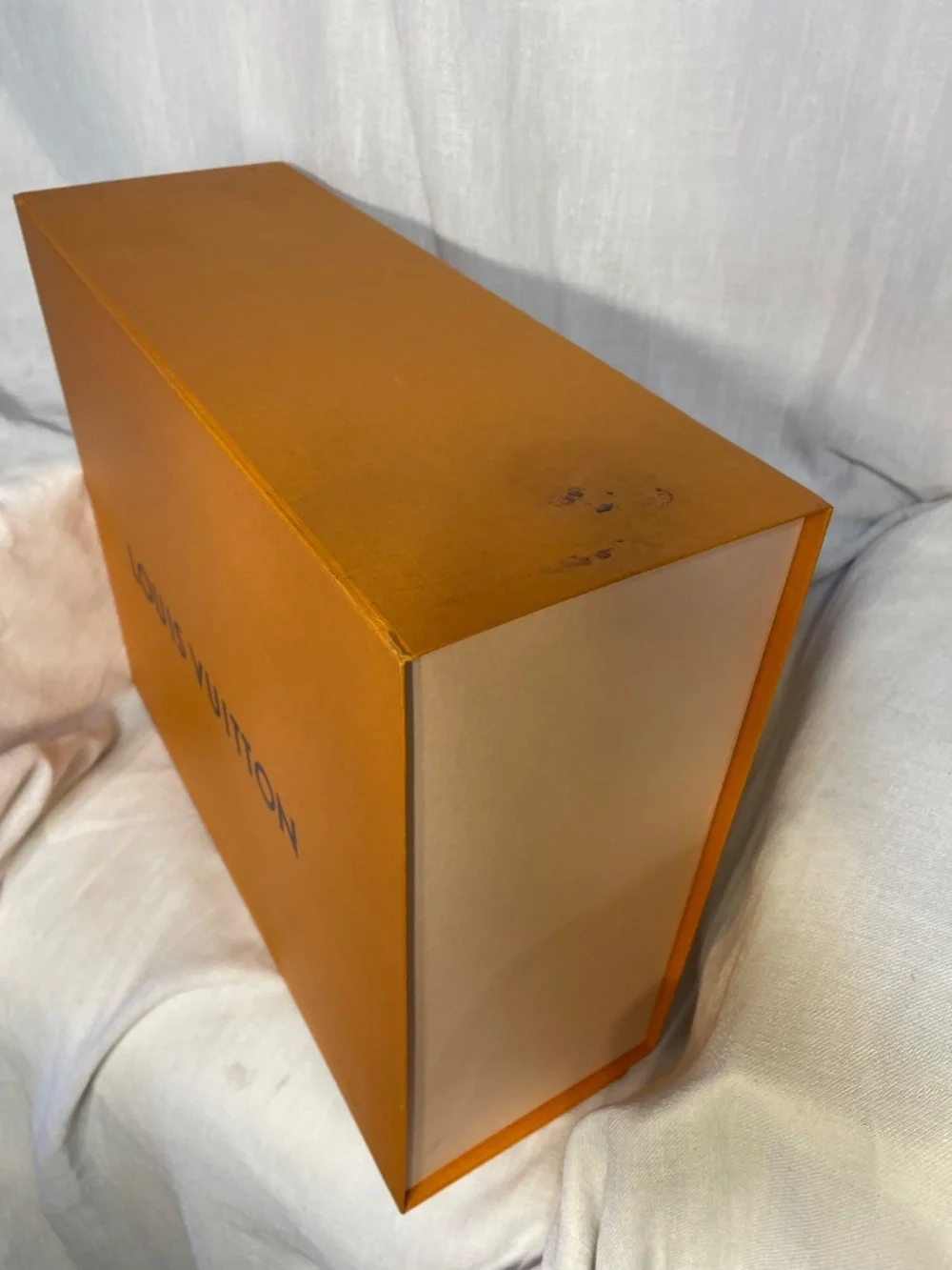 Louis Vuitton Orange Box with Black Logo